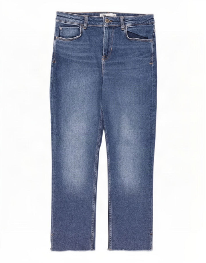Zara Γυναικείο Straight Jeans EU 40 Medium W30 L26 Blue