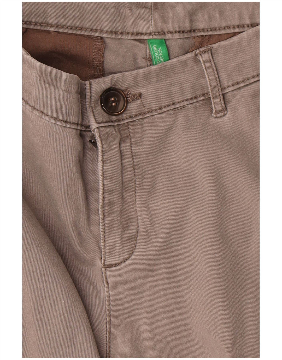 Γυναικείο ίσιο παντελόνι Chino Benetton W30 L27 Γκρι