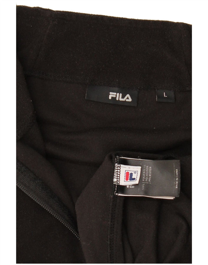 Fila Γυναικείο Fleece Jacket UK 16 Large Black Polyester