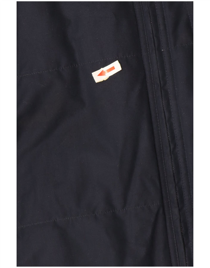 Μπουφάν Adidas Boys με κουκούλα με επένδυση 15-16 ετών Navy Blue Polyester