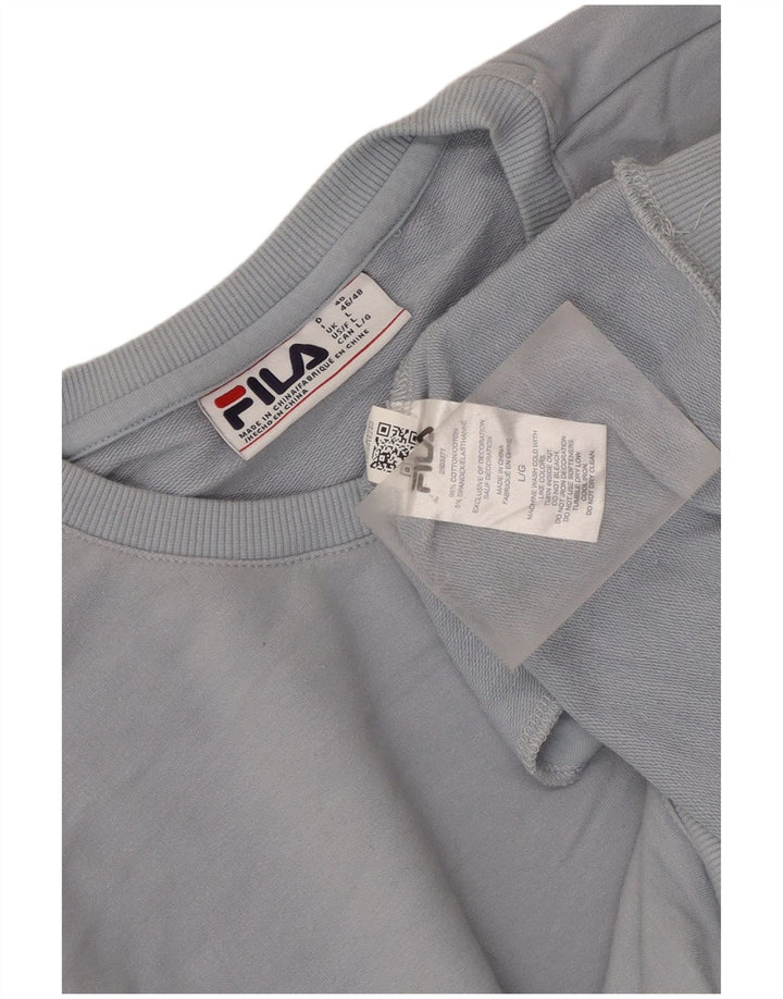 Fila Γυναικείο Φούτερ Jumper UK 16 Μεγάλο Μπλε Βαμβακερό