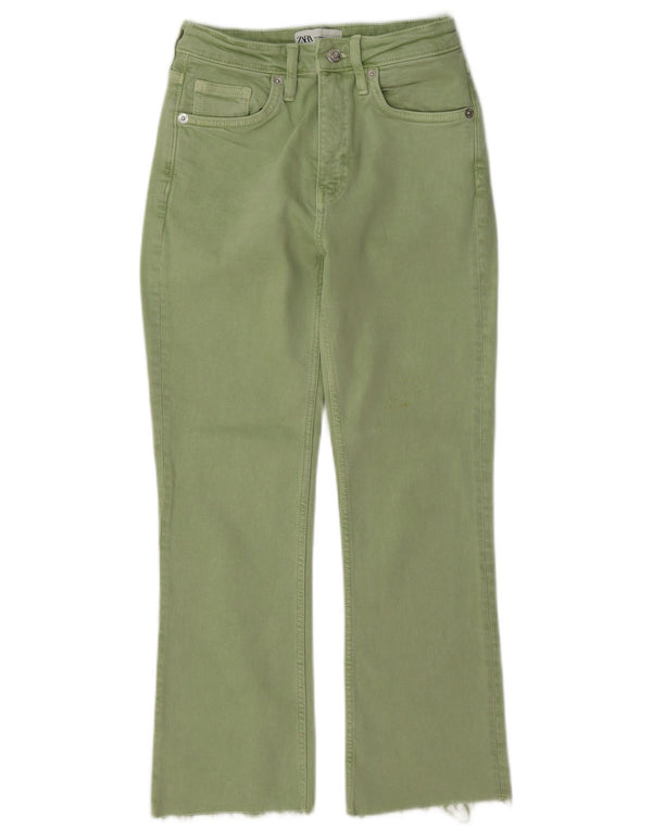 Zara Γυναικείο Straight Jeans EU 34 2XS W24 L27 Green