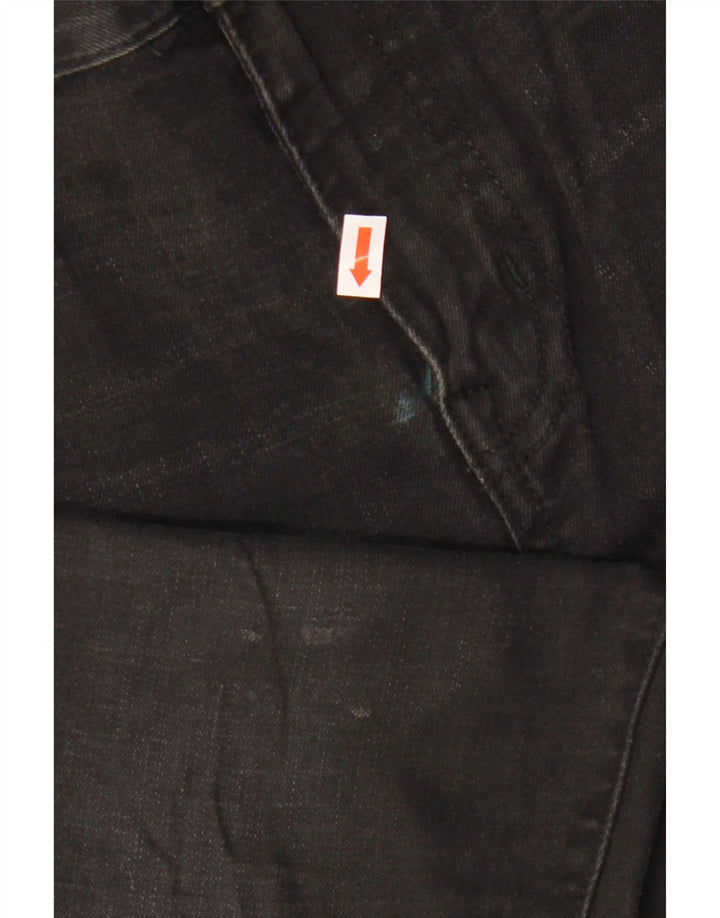 Ανδρικό Skinny Jeans Superdry W30 L30 Μαύρο βαμβακερό