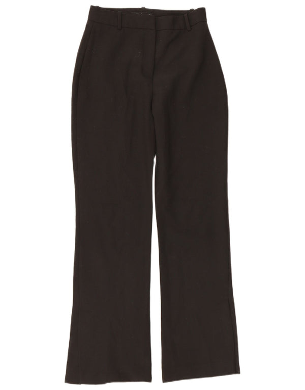 Zara Γυναικείο παντελόνι Chino με ψηλόμεσο κωνικό μικρό W26 L31 μαύρο πολυεστέρα