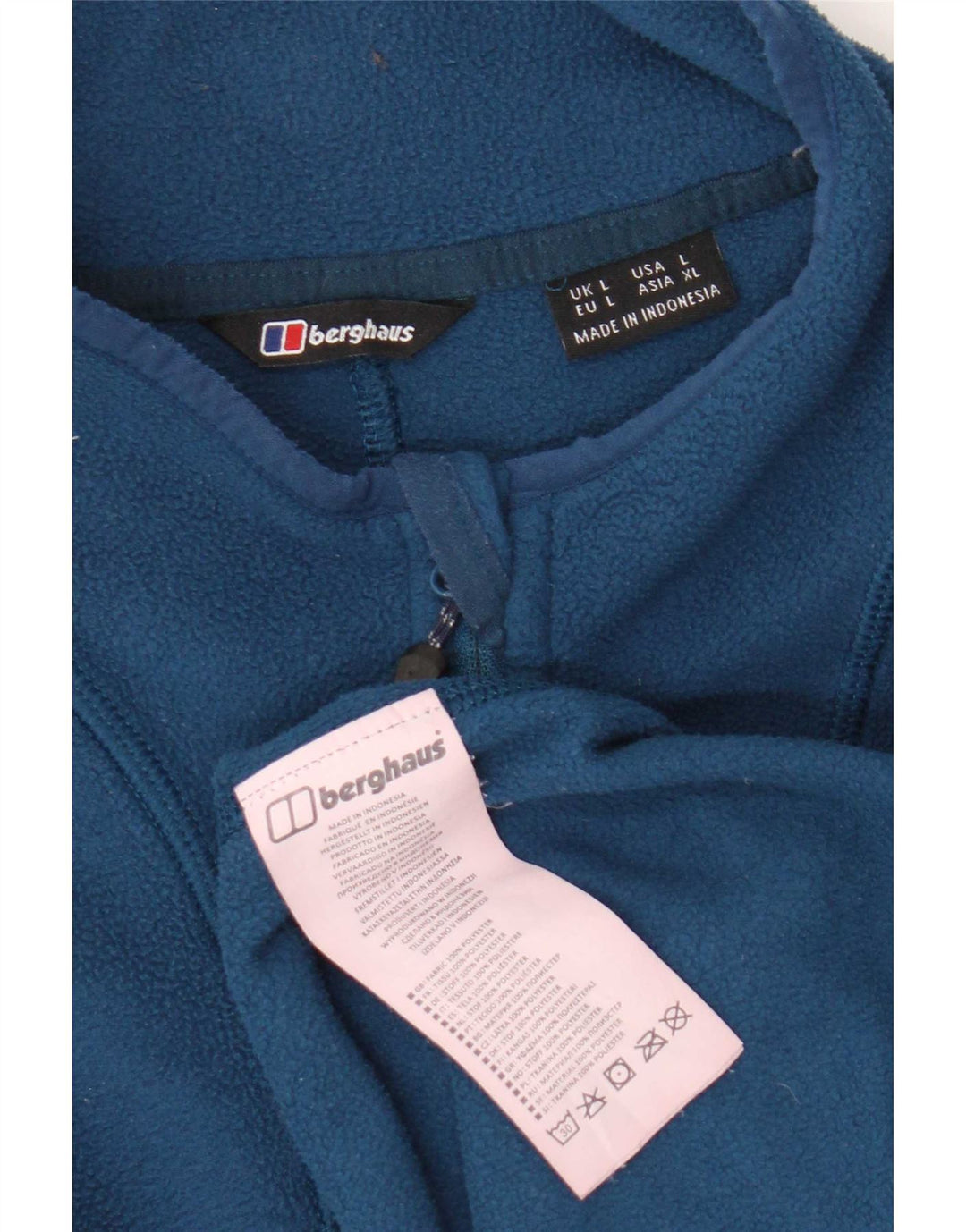 Ανδρικό φερμουάρ Berghaus Fleece Jumper με μεγάλο μπλε χρώμα πολυεστέρα