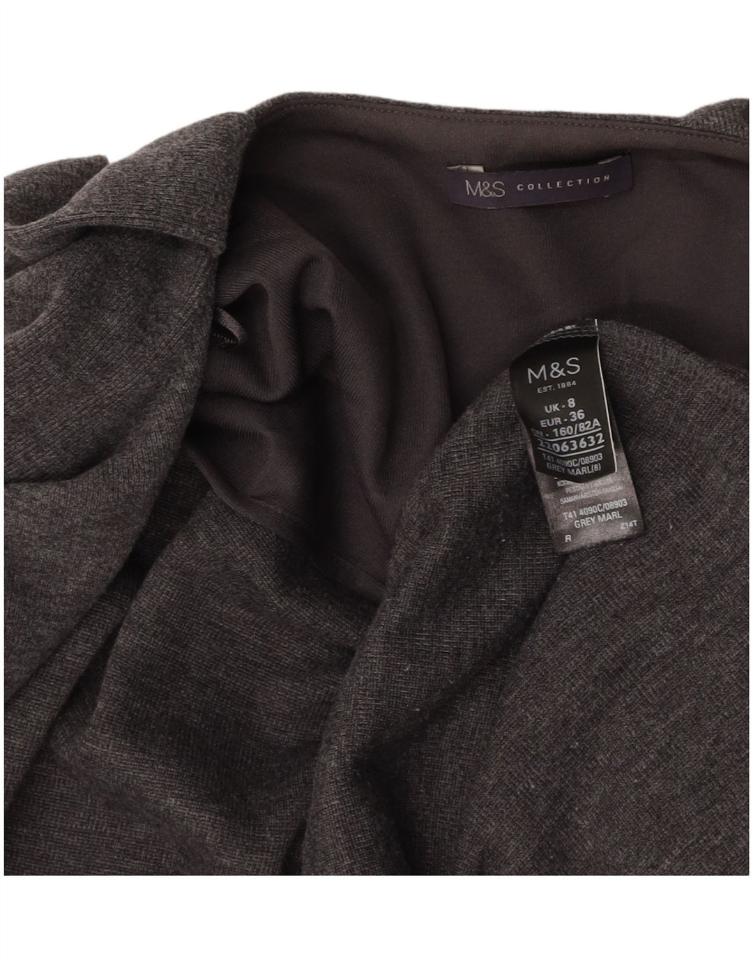 MARKS & SPENCER Γυναικείο Αμάνικο Ζακέτα UK 8 Small Grey