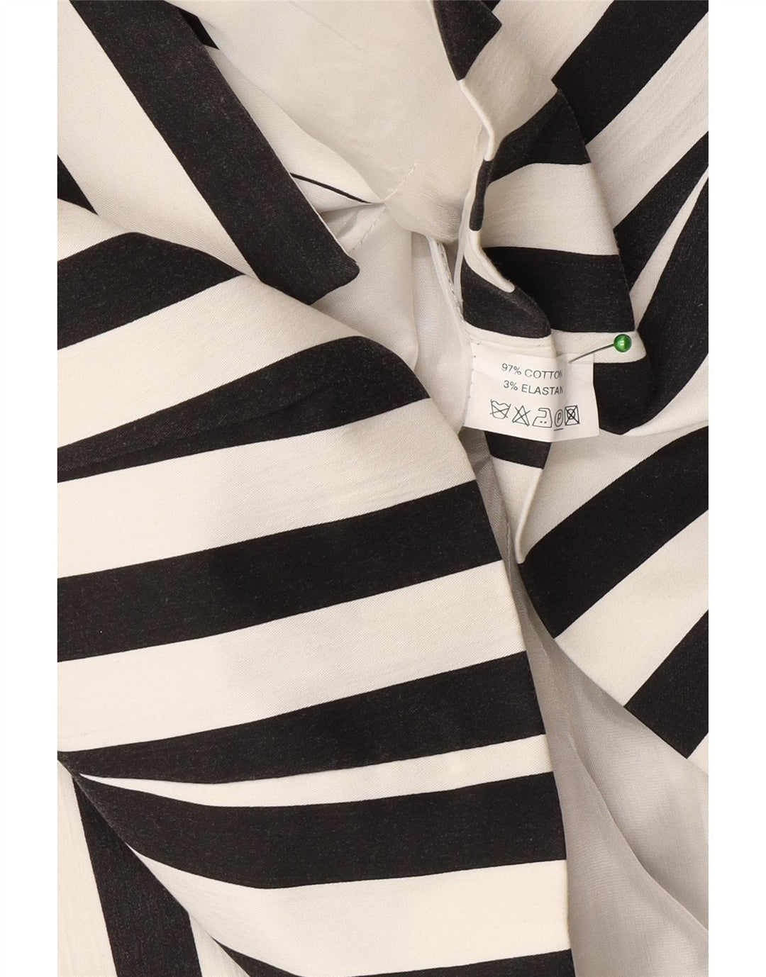 Vintage γυναικείο σακάκι blazer UK 12 μεσαίο μαύρο ριγέ βαμβακερό