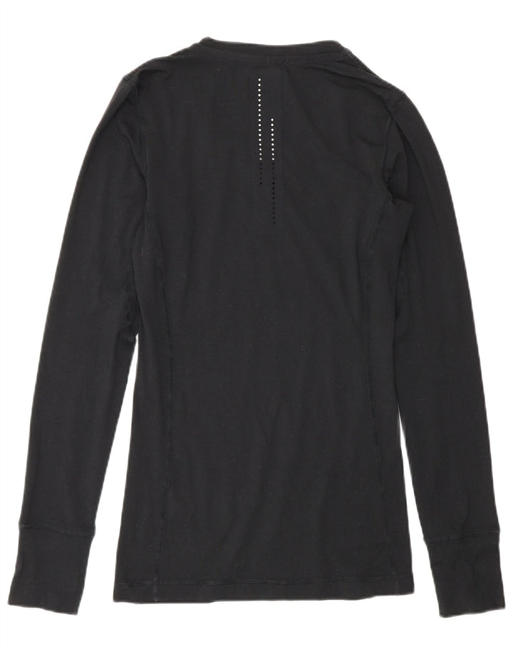 Ανδρικό μακρυμάνικο τοπ Nike, ανδρικό Dri Fit, μαύρο πολυεστέρα