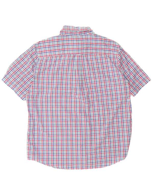 Chaps Mens Easy Care κοντομάνικο πουκάμισο 2XL πολύχρωμο βαμβακερό