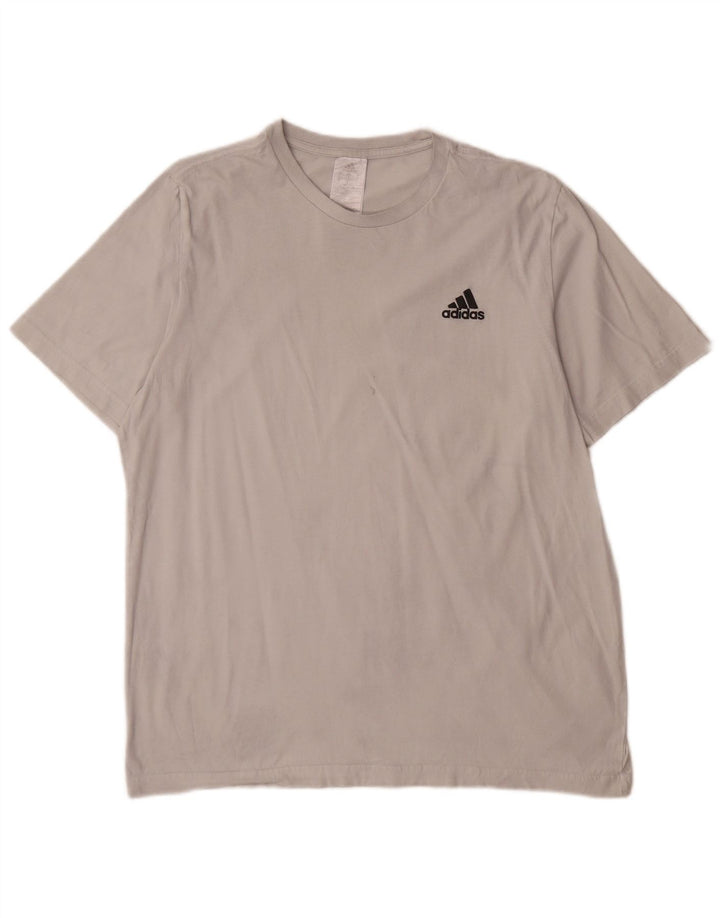 Ανδρικό T-Shirt Adidas Top μεγάλο λευκό βαμβακερό