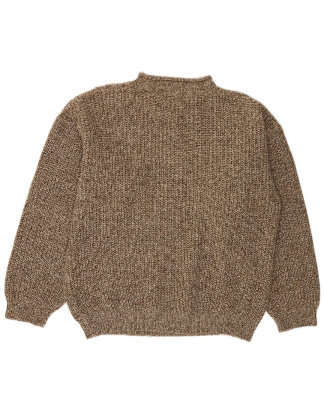 BERTO LUCCI Ανδρικό πουλόβερ με λαιμόκοψη XL γκρι ριγέ