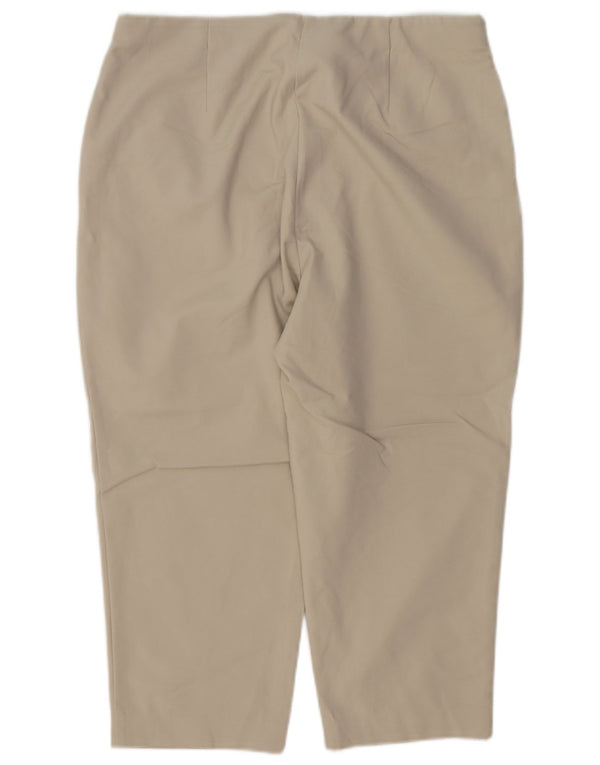Marks & Spencer Γυναικείο ίσιο παντελόνι Capri UK 16 Large W32 L21 Beige