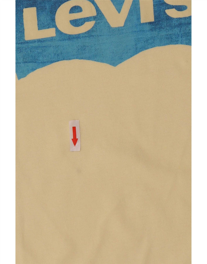Ανδρικό γραφικό T-Shirt Levi's Top Μεσαίο κίτρινο βαμβακερό