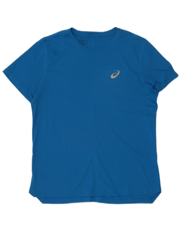 Ανδρικό T-Shirt Asics Top μεσαίο μπλε πολυεστέρας