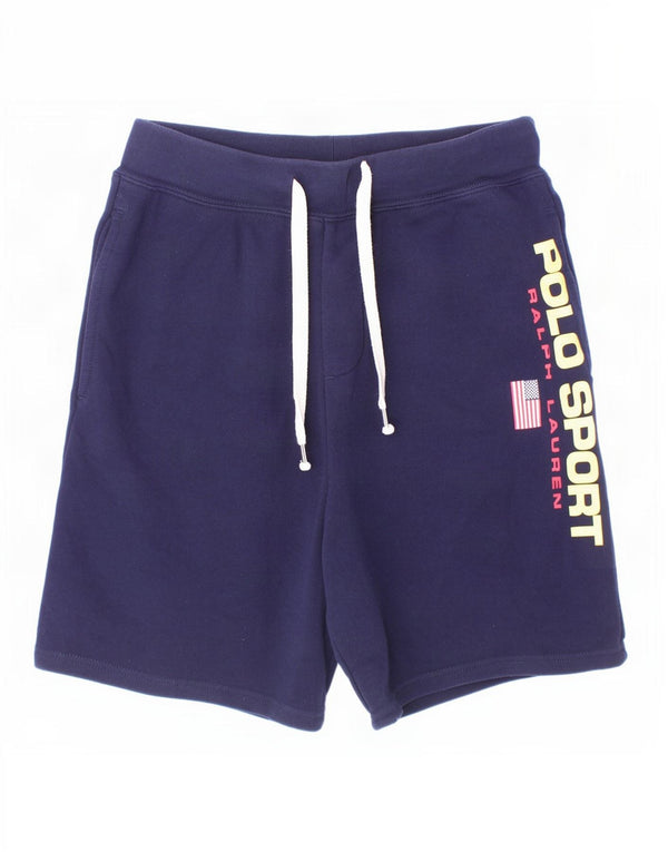 Polo Ralph Lauren Boys γραφικά αθλητικά σορτς 14-15 ετών Μεγάλο Navy Blue