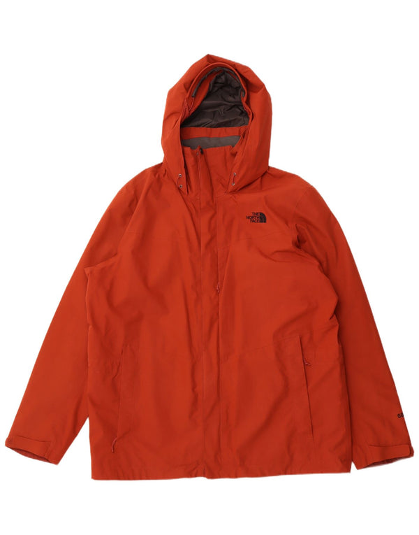 THE NORTH FACE Ανδρικό μπουφάν βροχής με κουκούλα Gore-Tex UK 42 XL πορτοκαλί πολυεστέρας