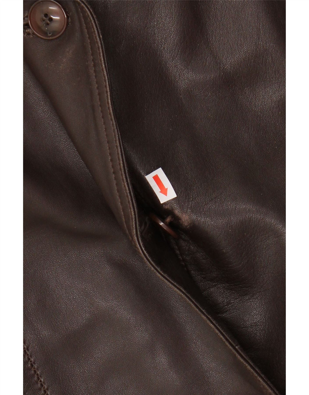 JULIA S. ROMA Womens Leather Jacket IT 42 Medium Brown Leather Vintage Julia S. Roma and Second-Hand Julia S. Roma from Messina Hembry 