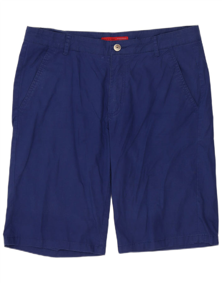 ZARA Ανδρικό σορτς Chino EU 42 Large W32 Μπλε βαμβακερό