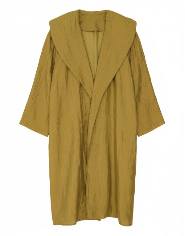 Vintage Γυναικείο Oversized Πανωφόρι UK 14 Medium Khaki Polyester