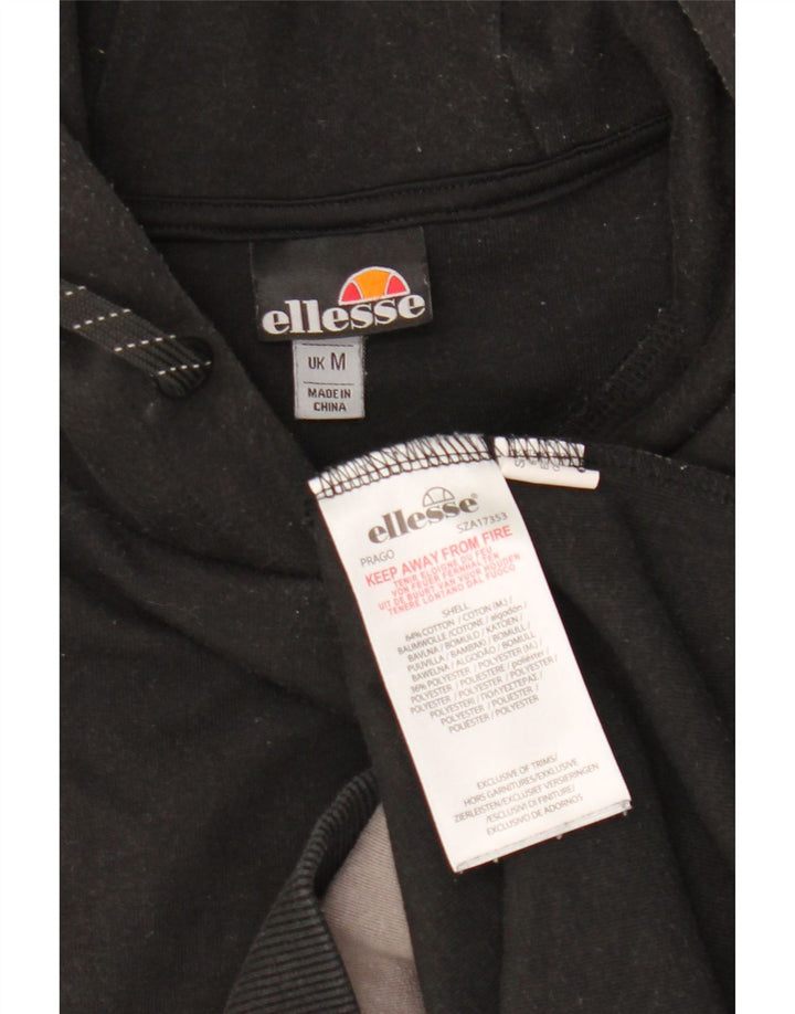 Ανδρικό φούτερ Ellesse, μεσαίο μαύρο χρώμα, βαμβακερό