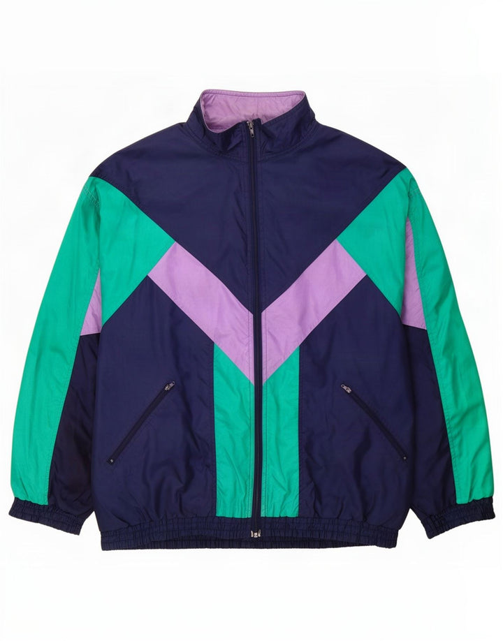 Ανδρική φόρμα Vintage Top Jacket Large Navy Blue Colourblock Polyamide