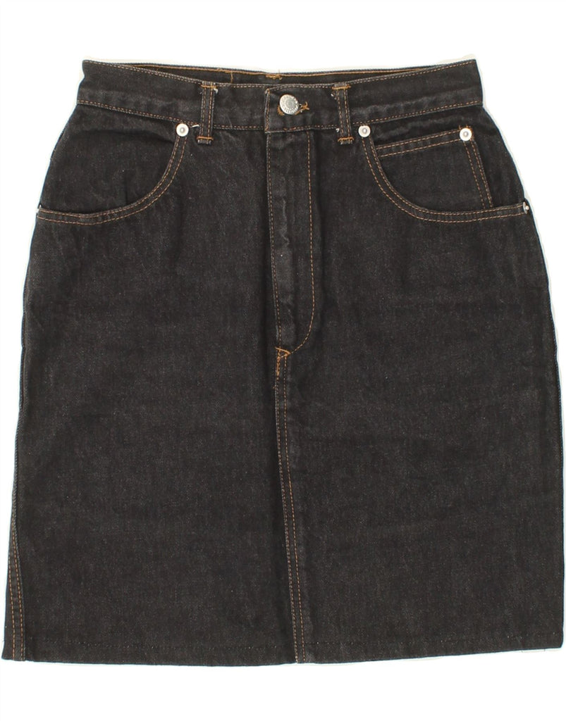 FIORUCCI Womens Denim Skirt IT 44 Medium W26 Grey Cotton Vintage Fiorucci and Second-Hand Fiorucci from Messina Hembry 