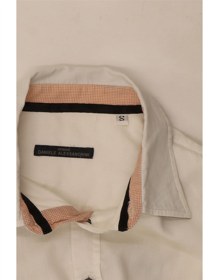 Ανδρικό πουκάμισο Daniele Alessandrini, μικρό λευκό