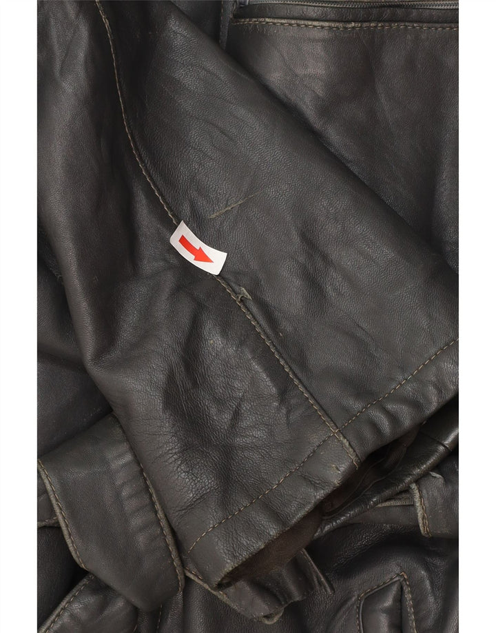 Vintage Ανδρικό Δερμάτινο Μπουφάν IT 50 Large Μαύρο Δερμάτινο