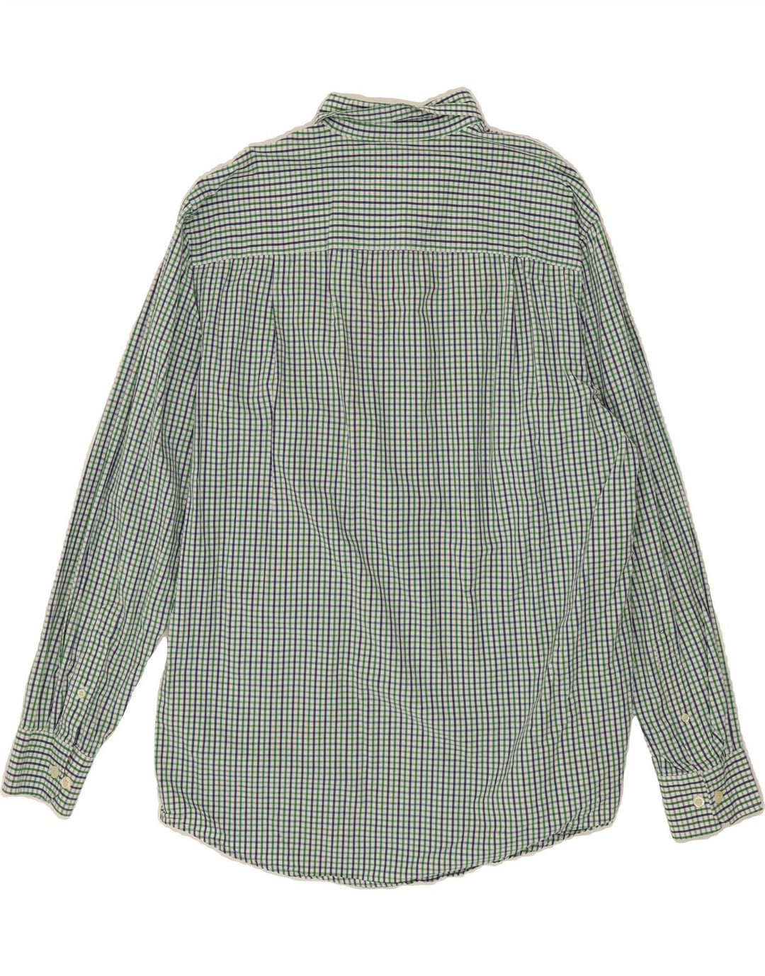 IZOD Mens Shirt Large Green Check Cotton Vintage Izod and Second-Hand Izod from Messina Hembry 