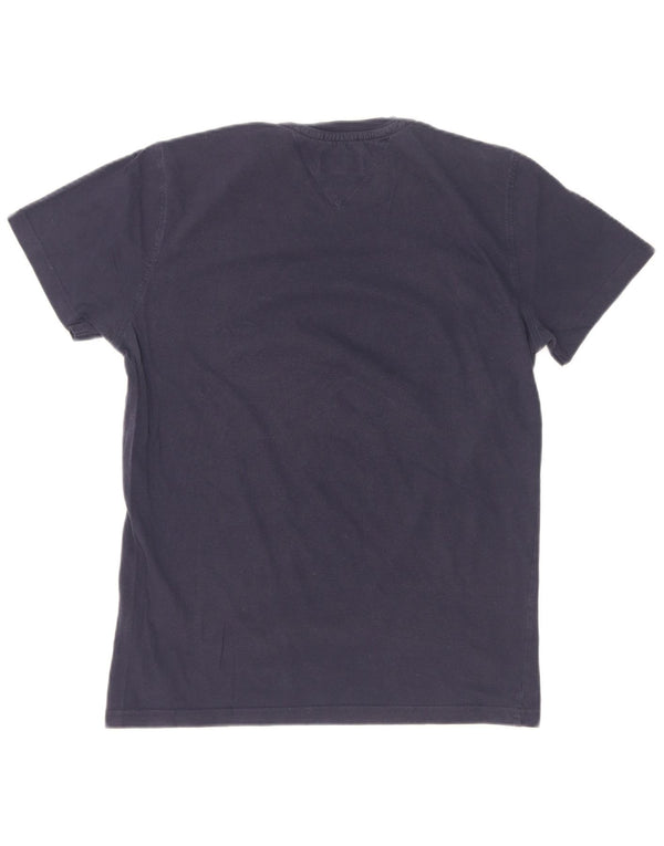 Γυναικείο γραφικό μπλουζάκι Tommy Hilfiger Top UK 12 μεσαίου μπλε βαμβακερό
