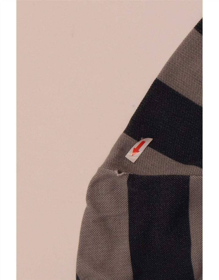 Ανδρικό φούτερ με φερμουάρ Crew Clothing, μεσαίο γκρι ριγέ
