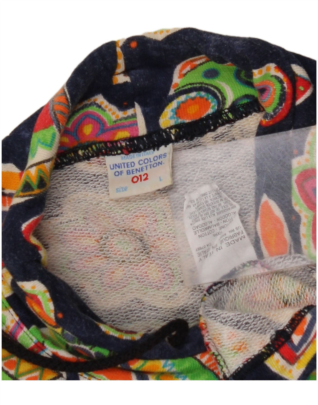 BENETTON Γυναικεία φούτερ Jumper 11-12 ετών Μεγάλο Navy Blue Floral