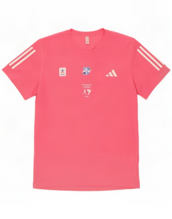 Ανδρικό γραφικό μπλουζάκι Adidas Top Large Pink Polyester