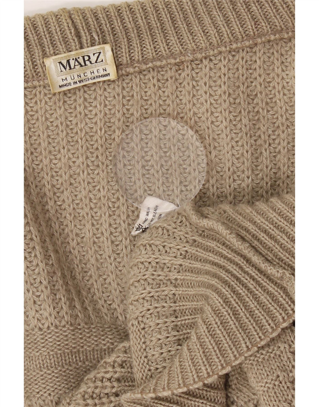 MARZ Womens Oversized Cardigan Sweater UK 16 Large Brown New Wool Vintage Marz and Second-Hand Marz from Messina Hembry 
