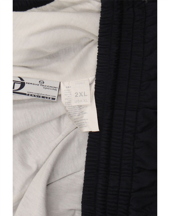 Sergio Tacchini Ανδρική αθλητική φόρμα παντελόνι Joggers 2XL Navy Blue Polyester