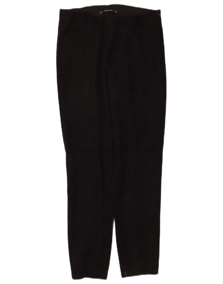 Zara Γυναικείο Slim Casual Παντελόνι Μεγάλο W30 L27 Μαύρο Πολυεστέρα