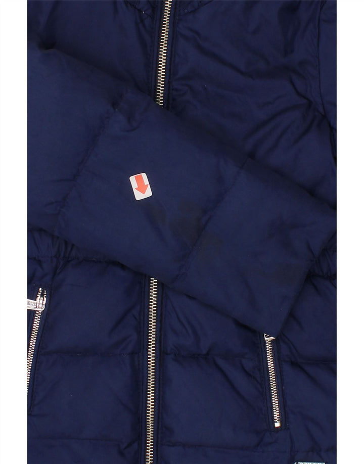GUESS Girls Hooded Padded Jacket 4-5 Years Navy Blue Vintage Guess and Second-Hand Guess from Messina Hembry 