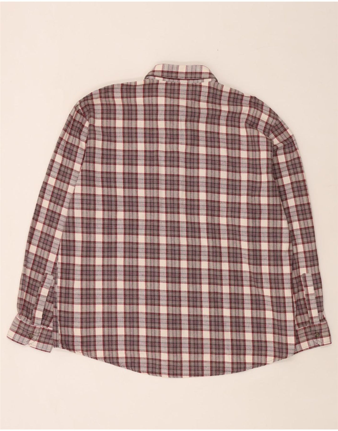 Ανδρικό φανελένιο πουκάμισο European Project XL Grey Check Cotton