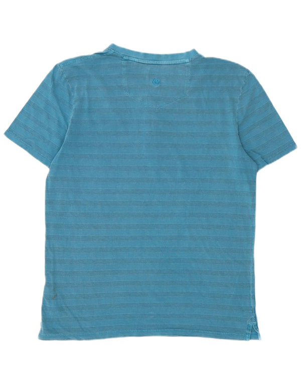 Ανδρικό T-Shirt Fat Face Top Βαμβακερό μεσαίο μπλε ριγέ