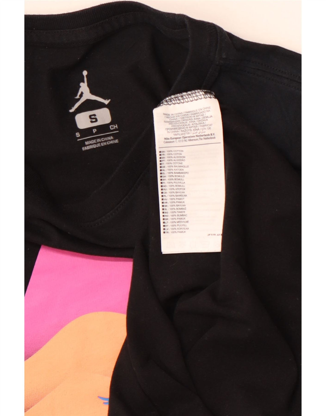 Ανδρικό γραφικό μπλουζάκι NIKE τοπ, μικρό μαύρο χρώμα, βαμβακερό