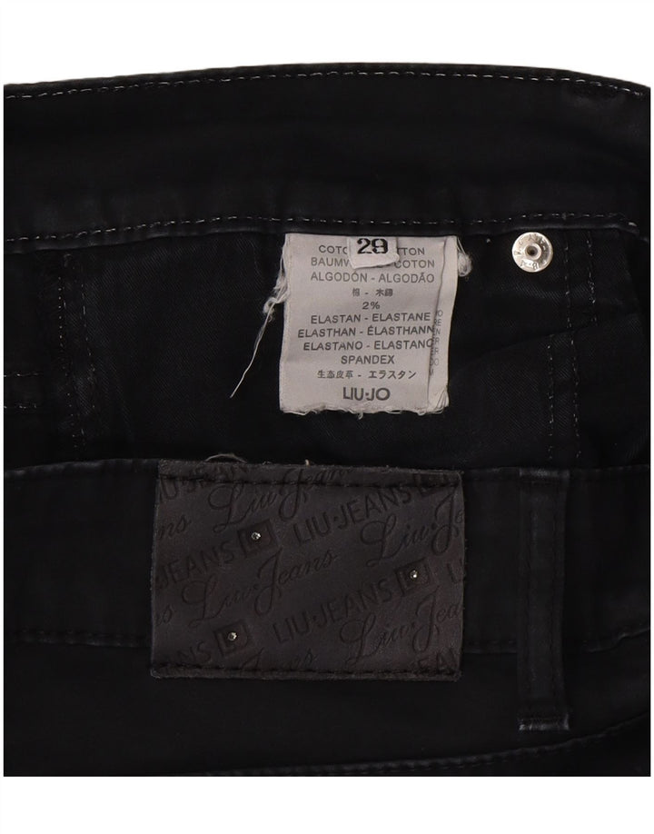 LIU JO Womens Slim Jeans W29 L30 Black Cotton