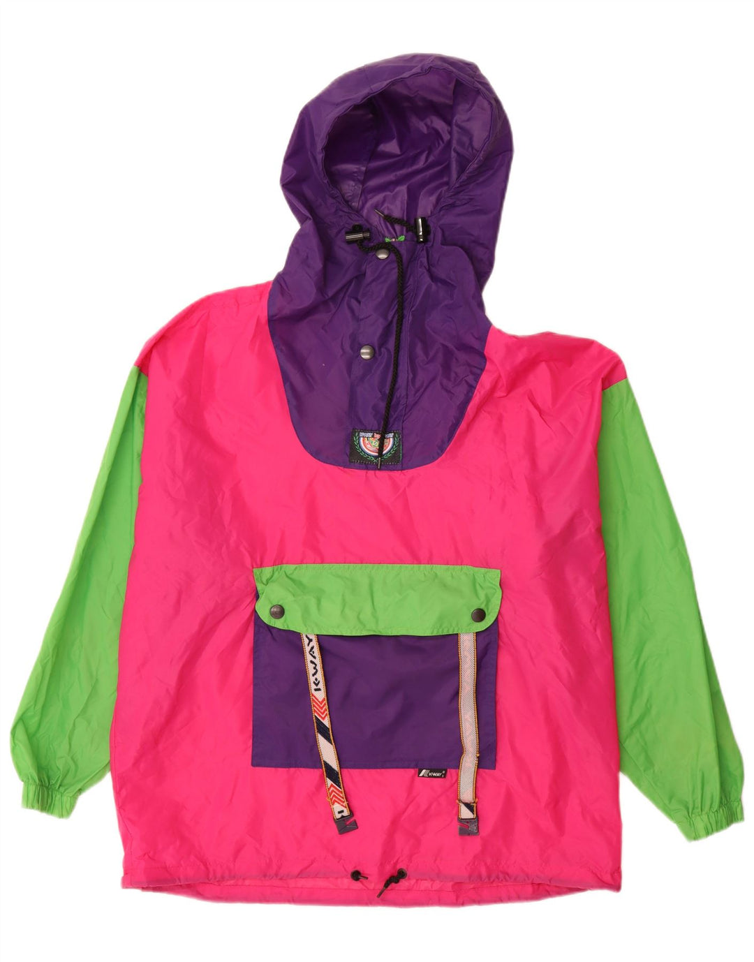 Ανδρικό μπουφάν βροχής πουλόβερ K-Way UK 36 Μικρό πολύχρωμο μπλοκ χρώματος