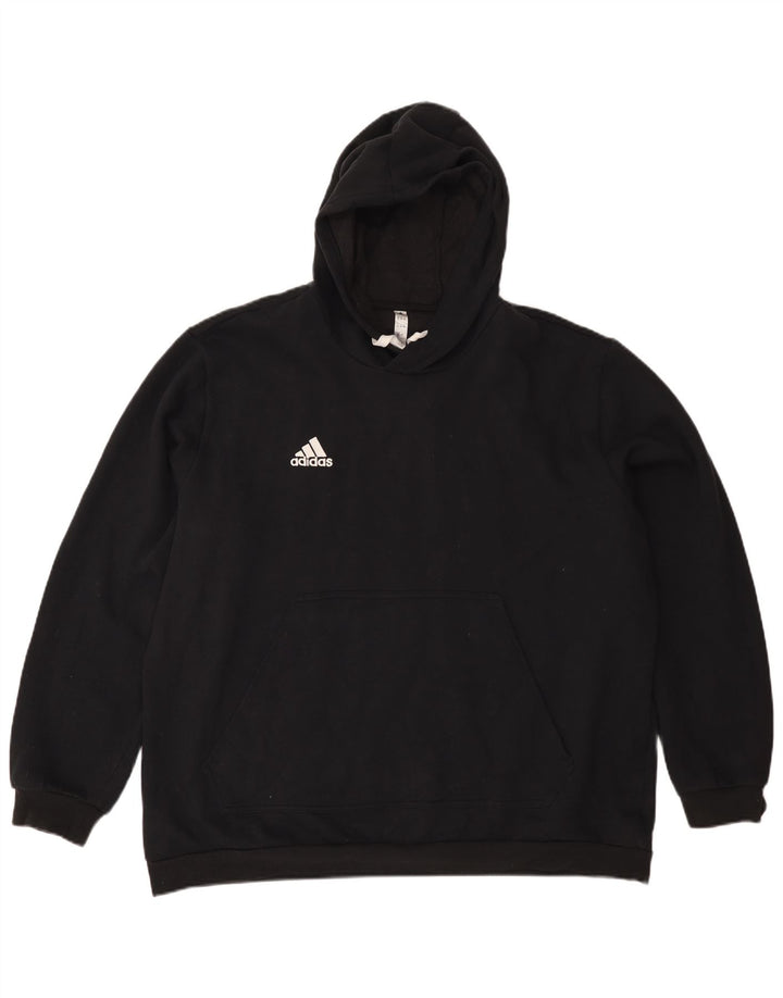 ADIDAS Ανδρικό Hoodie Jumper 2XL Μαύρο βαμβακερό