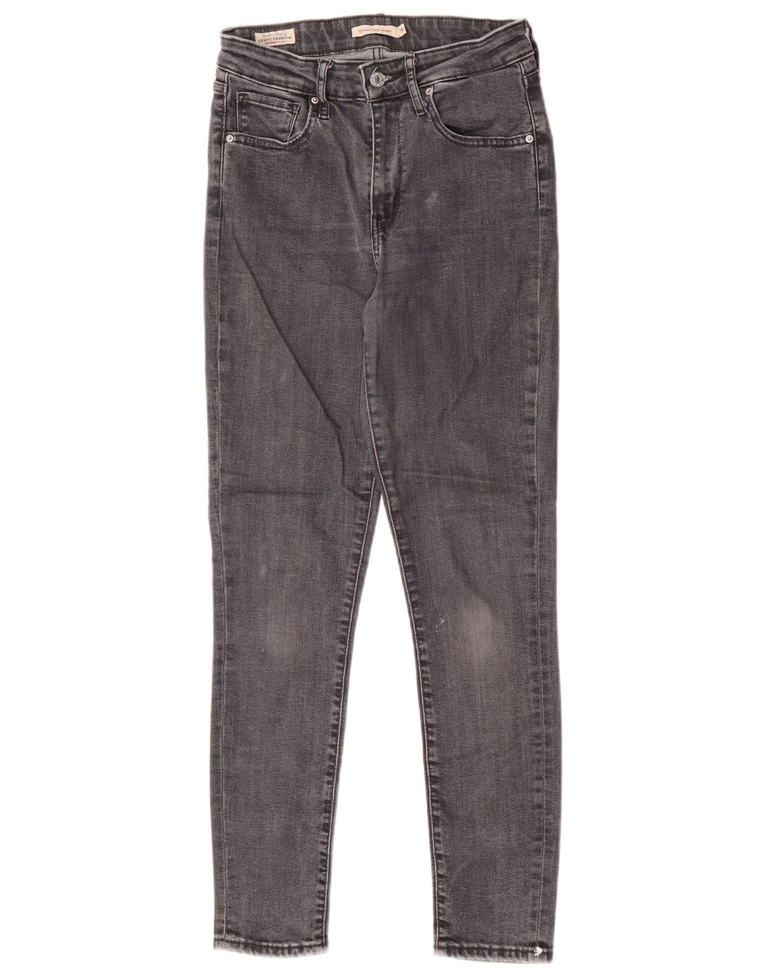Levi's Womens 721 Skinny Jeans W28 L28 Grey Lyocell