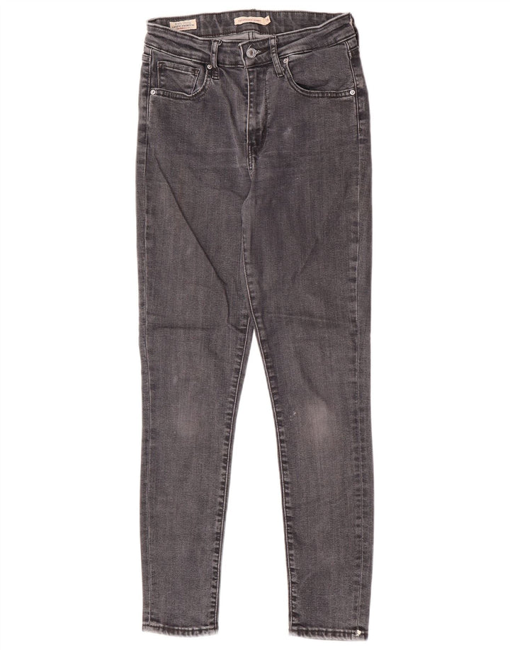 Levi's Womens 721 Skinny Jeans W28 L28 Grey Lyocell