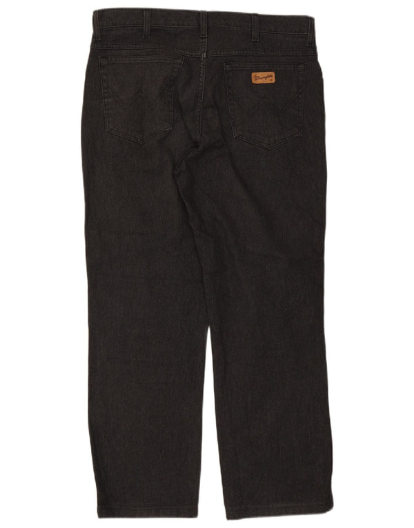 Ανδρικό τζιν ίσιο Wrangler Texas Stretch W36 L28 μαύρο βαμβακερό