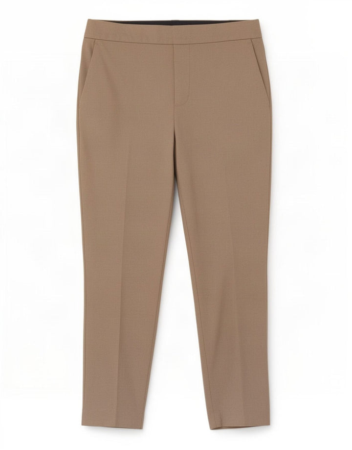 Zara Γυναικείο ίσιο παντελόνι Medium W28 L27 Beige Polyester