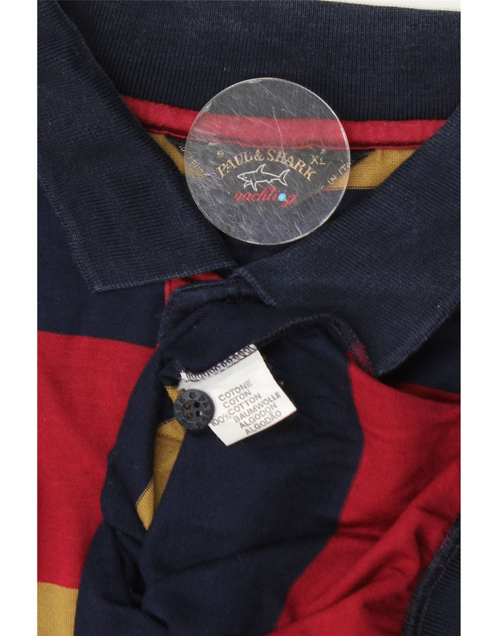 Paul & Shark Ανδρικό Πόλο Μπλουζάκι XL Πολύχρωμο Βαμβακερό ριγέ