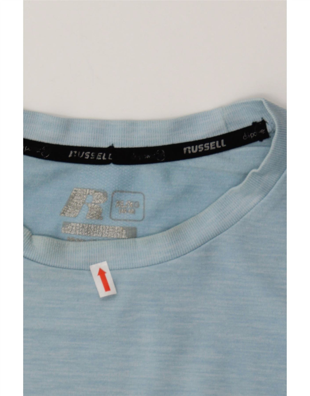 RUSSELL ATHLETIC Mens T-Shirt Top XL Blue Nylon Vintage Russell Athletic and Second-Hand Russell Athletic from Messina Hembry 