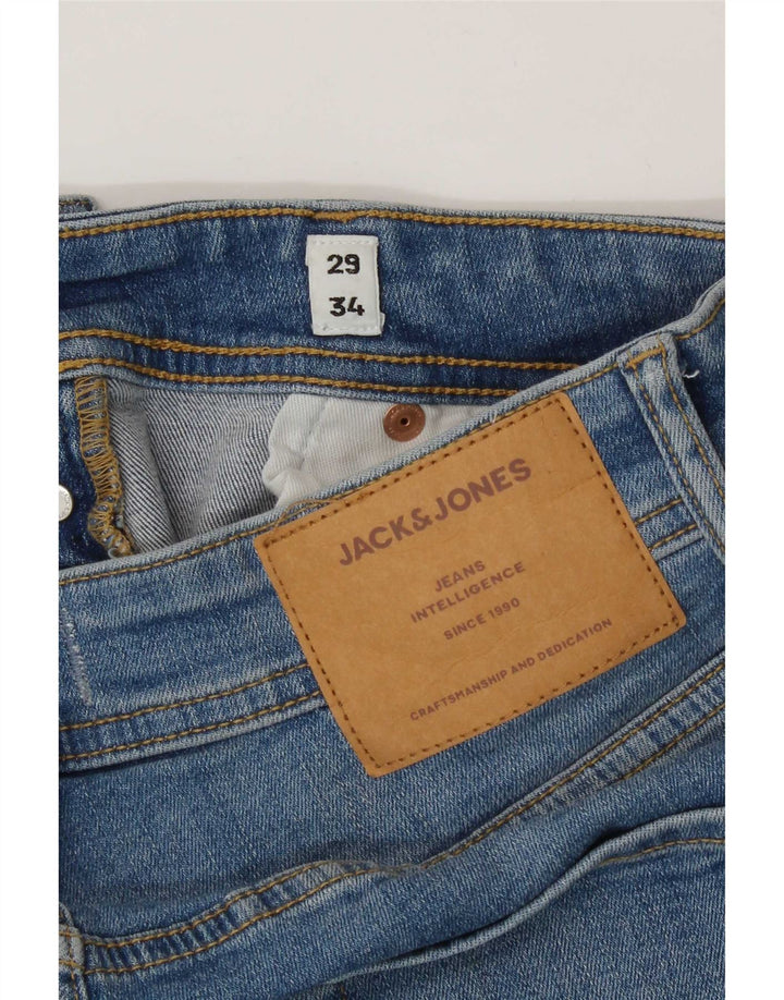 Jack & Jones Ανδρικό Τζιν GLENN Slim W29 L34 Μπλε βαμβακερό